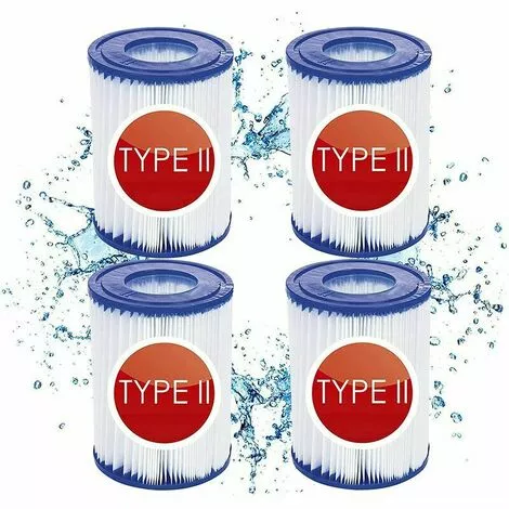 Cisea 4 Cartouches De Filtre De Piscine Type II - For Bestway De Type Ii - Convient Pour Bestway 58383 58387 - Cartouche Filtrante Pour Piscine Bestway 530/800 Gal/h. 8 Cisea 4 Cartouches De Filtre De Piscine Type II - For Bestway De Type Ii - Convient Pour Bestway 58383 58387 - Cartouche Filtrante Pour Piscine Bestway 530/800 Gal/h. -Pompe et filtre de piscine Soldes 68583131 1
