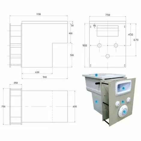 FILTRINOV Mur Filtrant Avec électrolyseur + Régulateur Ph 2 FILTRINOV Mur Filtrant Avec électrolyseur + Régulateur Ph – Image 2