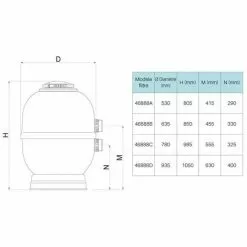 ASTRALPOOL Filtre à Sable Lamiperle Side Ø500 -Pompe et filtre de piscine Soldes 7056505 4