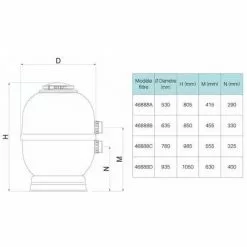 ASTRALPOOL Filtre à Sable Lamiperle Side Ø600 -Pompe et filtre de piscine Soldes 7139953 4