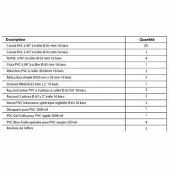 ASTRALPOOL Kit Pvc Ø 63 Mm Pour Piscine -Pompe et filtre de piscine Soldes 7447630 4