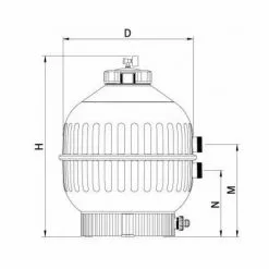 ASTRALPOOL Filtre à Sable Piscine Cantabric 21 M3/h -Pompe et filtre de piscine Soldes 7723520 3