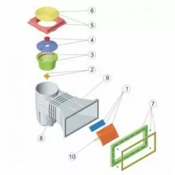 ASTRALPOOL Skimmer Gris Anthracite Pour Piscine Béton Et Liner -Pompe et filtre de piscine Soldes 7723605 3