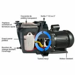 Pompe De Filtration Piscine Super Pump Hayward 3/4 Cv Mono 11 M³/h 1''1/2 8 Pompe De Filtration Piscine Super Pump Hayward 3/4 Cv Mono 11 M³/h 1''1/2 -Pompe et filtre de piscine Soldes 7723643 4
