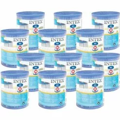 12 Cartouches De Filtration H - Intex - Blanc